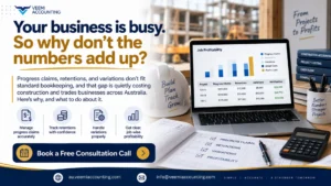 Trades or Construction Business in Australia? Why Progress Claims Break Basic Bookkeeping